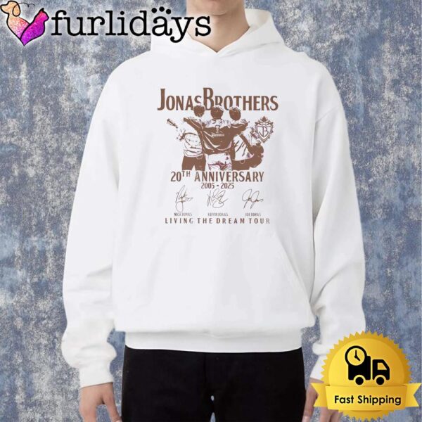 Jonas Brothers 20Th Anniversary Living The Dream Tour Shirt
