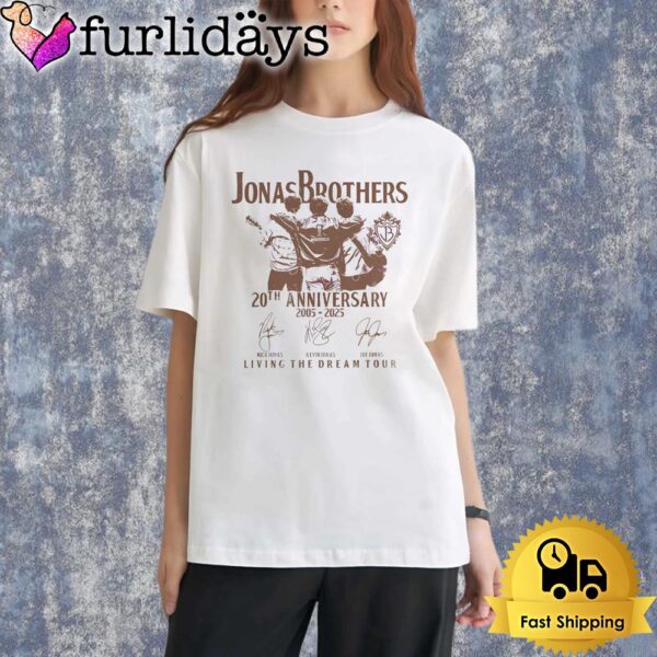 Jonas Brothers 20Th Anniversary Living The Dream Tour Shirt