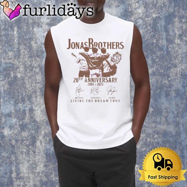 Jonas Brothers 20Th Anniversary Living The Dream Tour Shirt