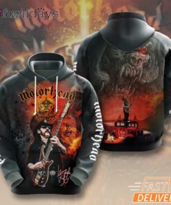 Limited Edition Mot?rhead Band Signature 3D Hoodie