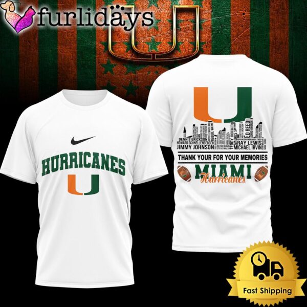 Miami Hurricanes Legends Of The Game 3D Shirt