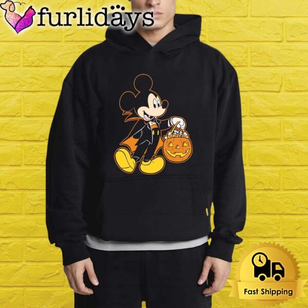 Mickey Mouse Halloween Dracula Pumpkin Candy Glow Shirt