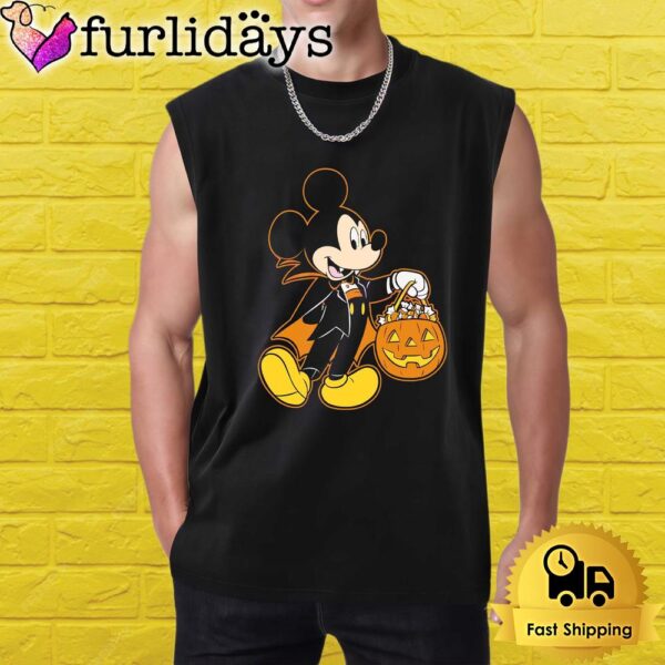 Mickey Mouse Halloween Dracula Pumpkin Candy Glow Shirt