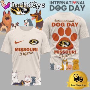 Missouri Tigers NCAA Happy International Dog Day 3D Shirt