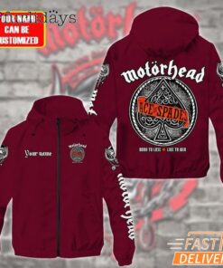 Mot?rhead Band Ace Of Spades Born To Lose Live To Win Windbreaker Jacket