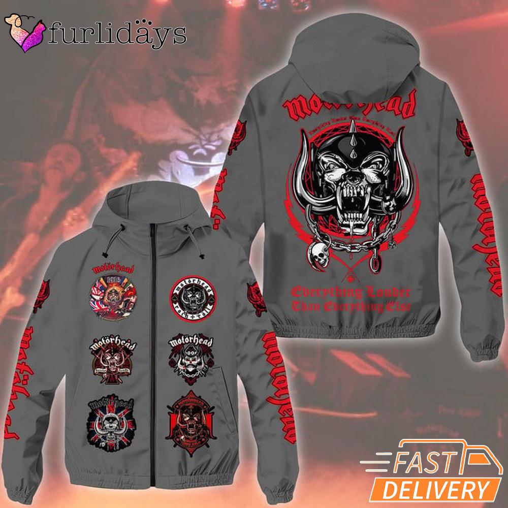 Motorhead Band Berthing Youtuber Than Berthing Close Windbreaker Jacket