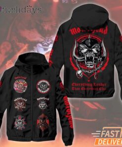 Mot?rhead Band Berthing Youtuber Than Berthing Close Windbreaker Jacket