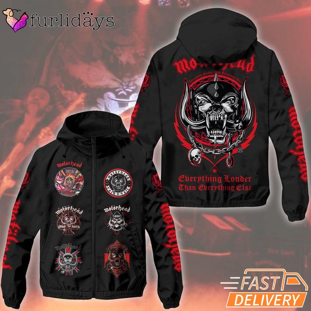 Motorhead Band Berthing Youtuber Than Berthing Close Windbreaker Jacket