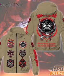 Mot?rhead Band Berthing Youtuber Than Berthing Close Windbreaker Jacket