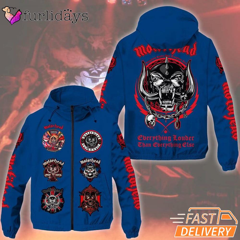 Motorhead Band Berthing Youtuber Than Berthing Close Windbreaker Jacket