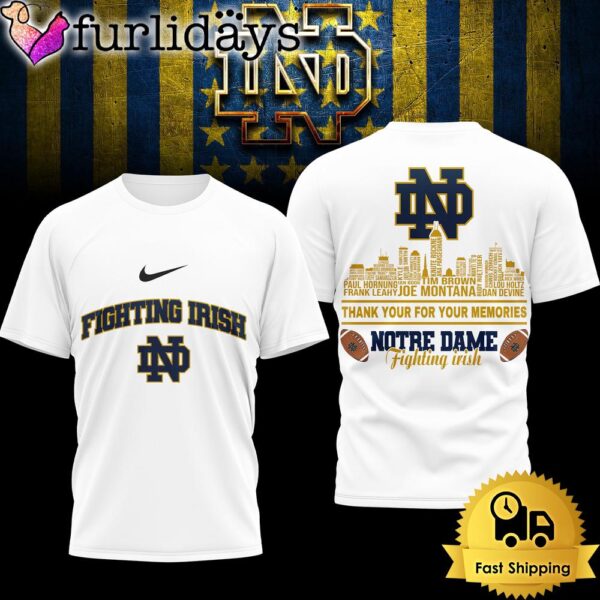 Notre Dame Fighting Irish Legends Of The Game 3D Shirt