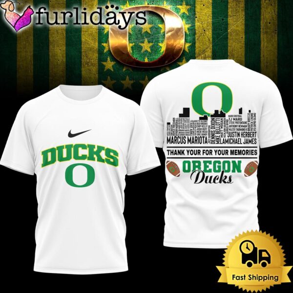 Oregon Ducks Legends Of The Game 3D Shirt