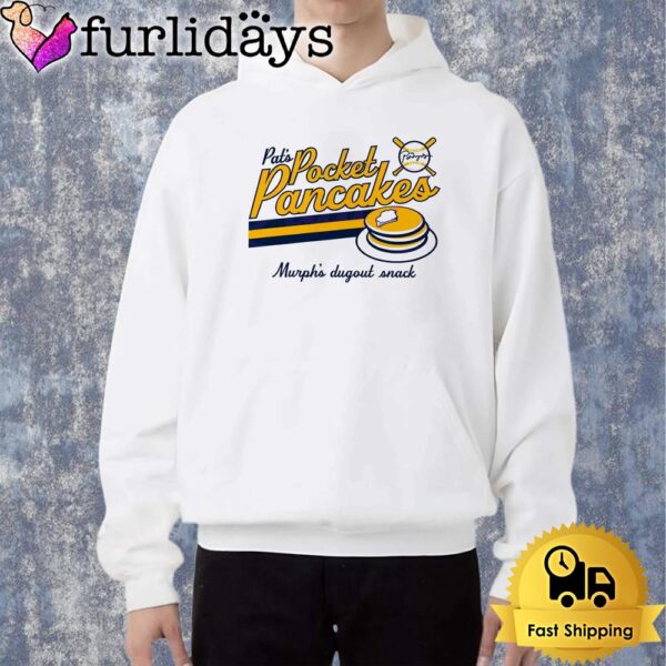 Pat Murphy Pocket Pancakes Murph Dugout Snack Baseball Pancake Stack Shirt