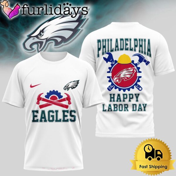 Philadelphia Eagles NFL Happy Labor Day T-Shirt