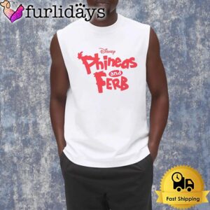 Retro Disney Phineas And Ferb Logo Graphic Shirt
