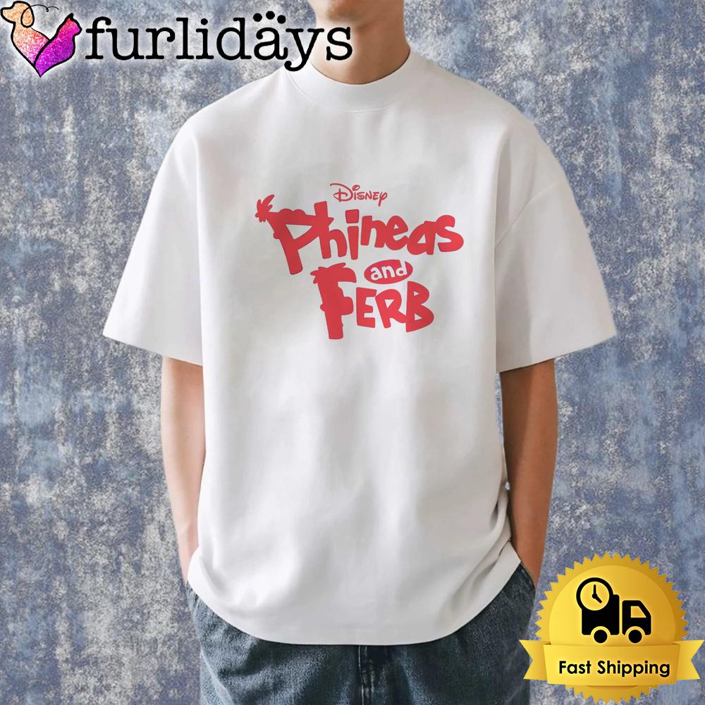 Retro Disney Phineas And Ferb Logo Graphic Shirt Retro Disney Phineas And Ferb Logo Graphic Shirt