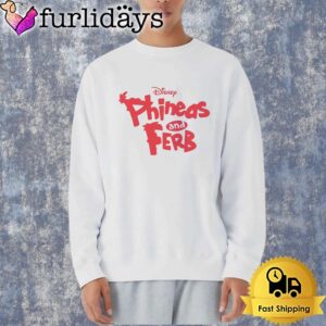 Retro Disney Phineas And Ferb Logo Graphic Shirt
