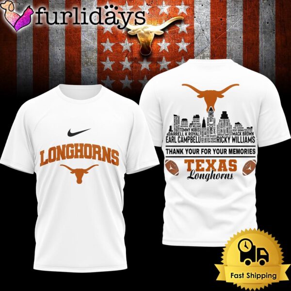 Texas Longhorns Legends Of The Game 3D Shirt