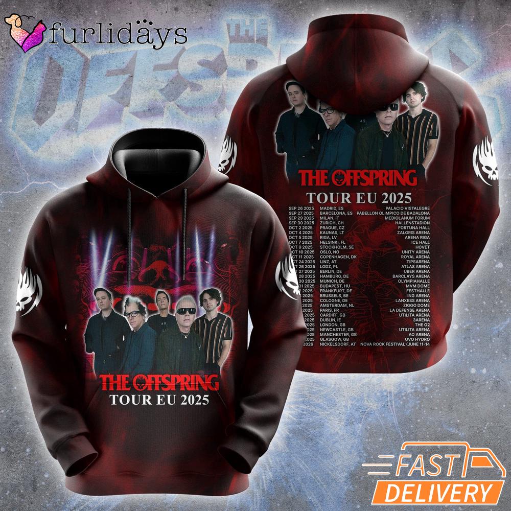 The Offspring Tour EU 2025 All Over Print Hoodie