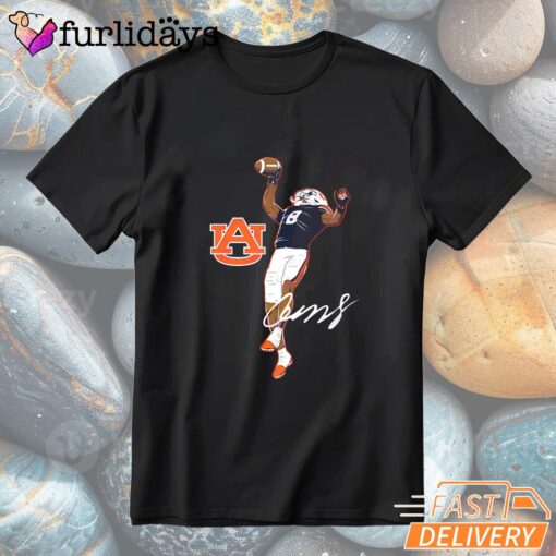 Auburn Football Cam Coleman Superstar Pose T-Shirt