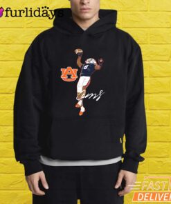 Auburn Football Cam Coleman Superstar Pose T-Shirt