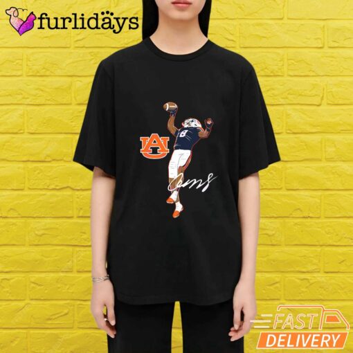 Auburn Football Cam Coleman Superstar Pose T-Shirt