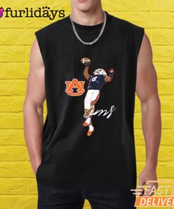 Auburn Football Cam Coleman Superstar Pose T-Shirt