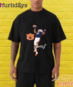 Auburn Football Cam Coleman Superstar Pose T-Shirt