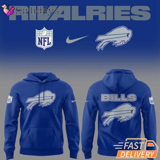 Bills Football Rivalries Teaser Logo Blue Hoodie