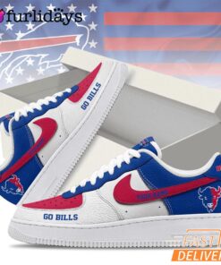 Buffalo Bills 2025 Mascot Logo Air Force 1 Shoes Sneaker