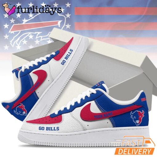 Buffalo Bills 2025 Mascot Logo Air Force 1 Shoes Sneaker