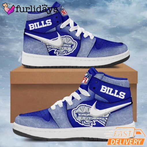 Buffalo Bills 2025 Rivalries Cold Front Air Jordan 1 Shoes