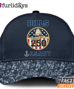 Buffalo Bills America's Navy 250th Birthday Cap