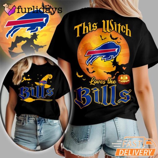 Buffalo Bills NFL Halloween Witch 3D Shirt