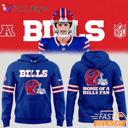 Buffalo Bills Red Helmets Back Hoodie Home Of A Bills Fan