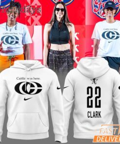 Caitlin Clark Her Logo New White Hoodie, Indiana Fever WNBA Hoodie