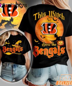 Cincinnati Bengals NFL Halloween Witch 3D Shirt