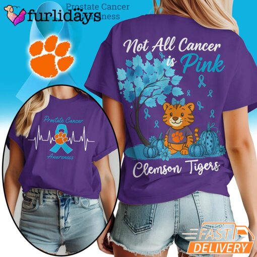Clemson Tigers NCAA Prostate Cancer Awareness Shirt