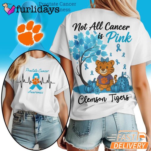 Clemson Tigers NCAA Prostate Cancer Awareness Shirt