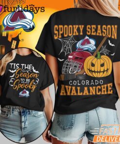 Colorado Avalanche NHL Spooky Season Halloween 3D Shirt