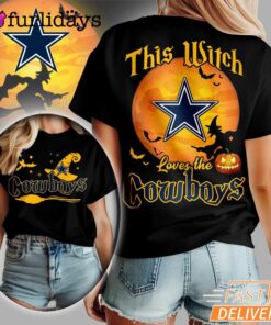 Dallas Cowboys NFL Halloween Witch 3D Shirt