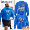 Detroit Lions 50s Retro Mascot Royal Blue Sweatshirt