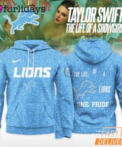 Detroit Lions Taylor Swift The Life Of A Showgirl Album Limited Editions 2025 Hoodie