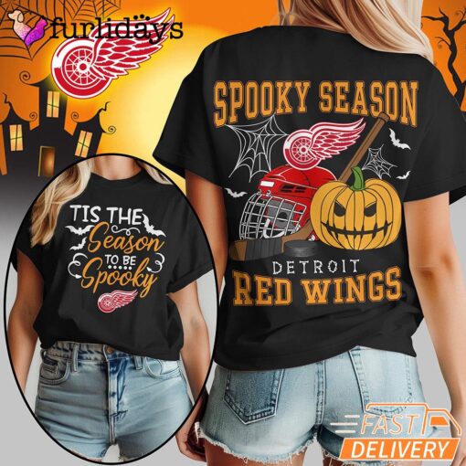 Detroit Red Wings NHL Spooky Season Halloween 3D Shirt