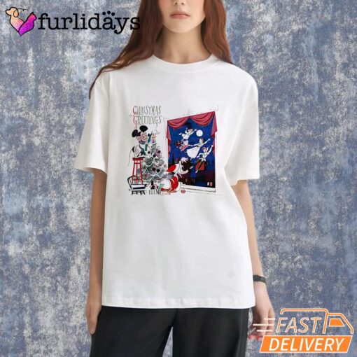 Disney Christmas Mickey Donald Duck Peter Pan T-Shirt
