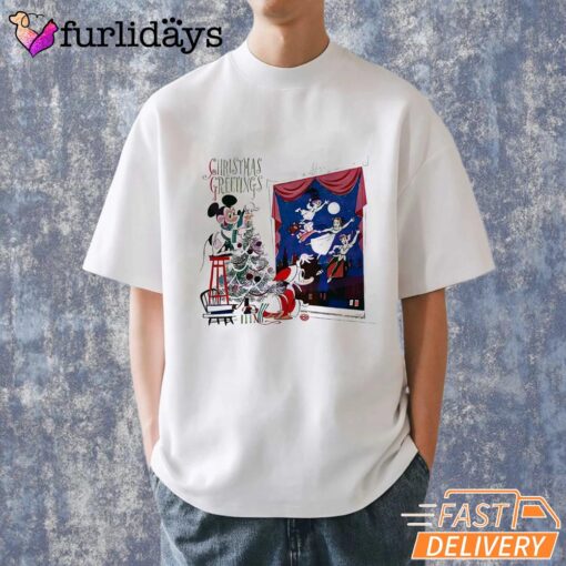 Disney Christmas Mickey Donald Duck Peter Pan T-Shirt