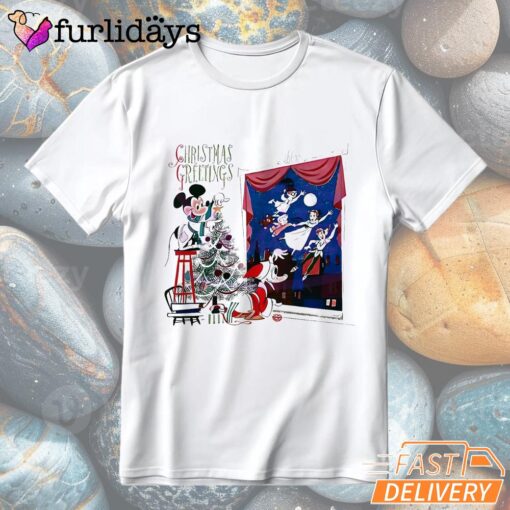 Disney Christmas Mickey Donald Duck Peter Pan T-Shirt