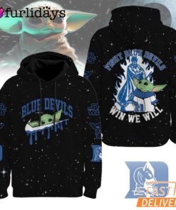 Duke Blue Devils NCAA Baby Yoda It's All About The U Win We Will Hoodie