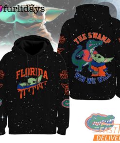 Florida Gators NCAA Baby Yoda It's All About The U Win We Will Hoodie