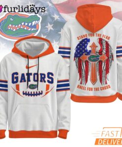 Florida Gators NCAA Stand For The Flag Kneel For The Cross Hoodie